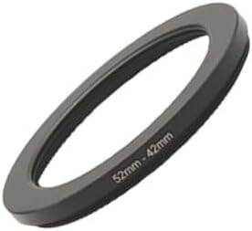 Metal Step-Up/Down Ring Adapter Compatible with Mirrorless Cameras DSLR Lens, UV CPL ND Filter Thread Converter, Black (52-37)