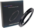 YAMAFOO 40.5mm to 52mm Step-Up Ring/Step Down Rings Filter Adapter for All Brands UV ND CPL Metal Ring Step-Up Rings Adapter Filter,Black (40.5-52)