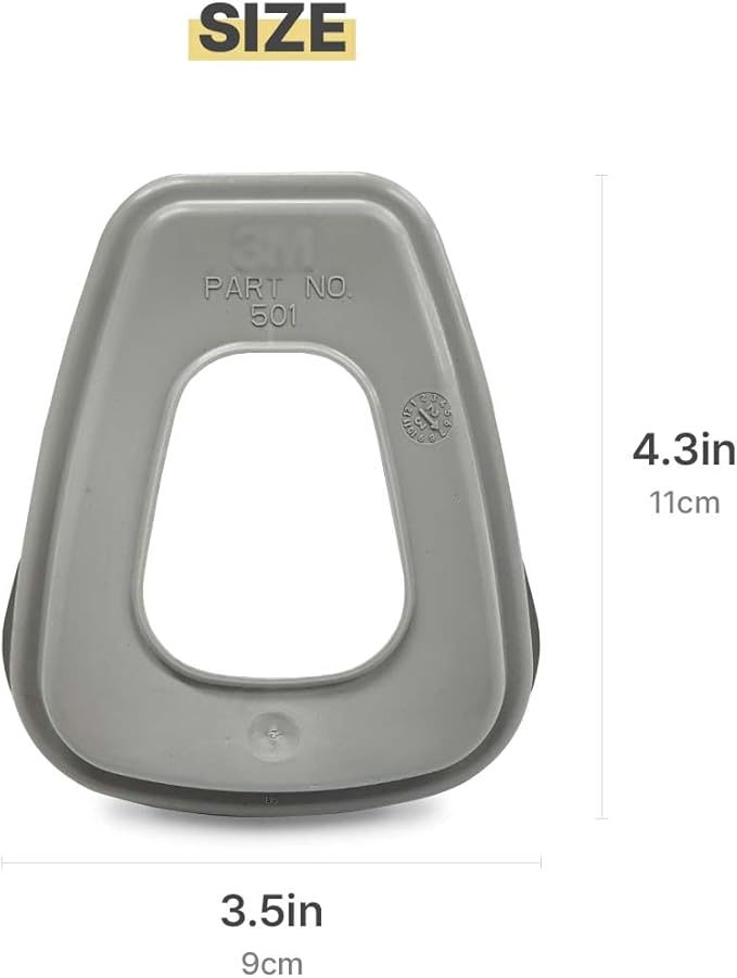 Renewal 501 Filter Retainer Cover for Particulate Filter 5N11 for 6000 and 7000 respirators (501 Retainer, 20, Count) (501 Retainer 20 Pcs)