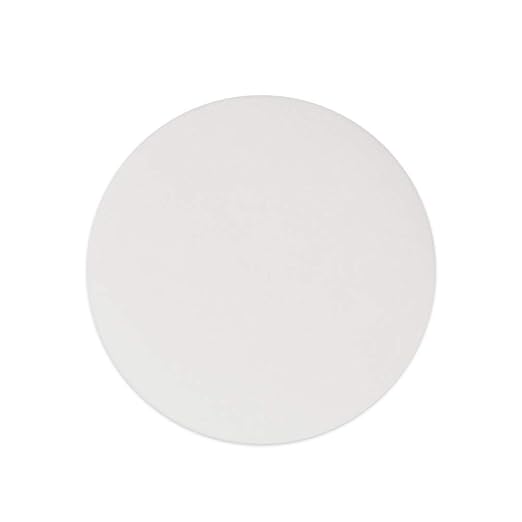 StonyLab Quantitative Filter Paper Circles, 56mm Diameter Cellulose Filter Paper with 20 Micron Particle Retention Medium Filtration Speed, Pack of 100
