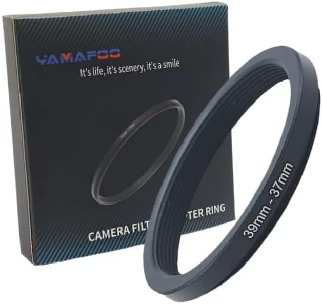YAMAFOO 49mm to 58mm Step-Up Ring/Step Down Rings Filter Adapter for All Brands UV ND CPL Metal Ring Step-Up Rings Adapter Filter,Black (49-58)