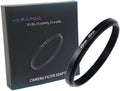 YAMAFOO 49mm to 46mm Step-Up Ring/Step Down Rings Filter Adapter for All Brands UV ND CPL Metal Ring Step-Up Rings Adapter Filter,Black (49-46)