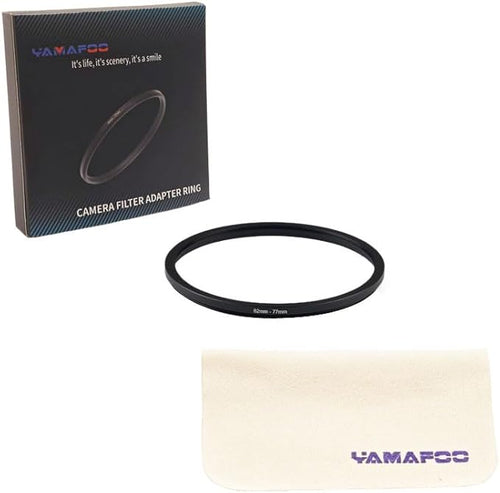 82mm to 77mm Step-up Adapter Rings,Black,Step Up Ring,Step-Down Rings Filter Ring Adapter,for All Brands of DSLR Camera Lens UV ND CPL Stepping Rings Step Down Rings Filter Adapter