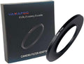 YAMAFOO 49mm to 77mm Step-Up Ring/Step Down Rings Filter Adapter for All Brands UV ND CPL Metal Ring Step-Up Rings Adapter Filter,Black (49-77)