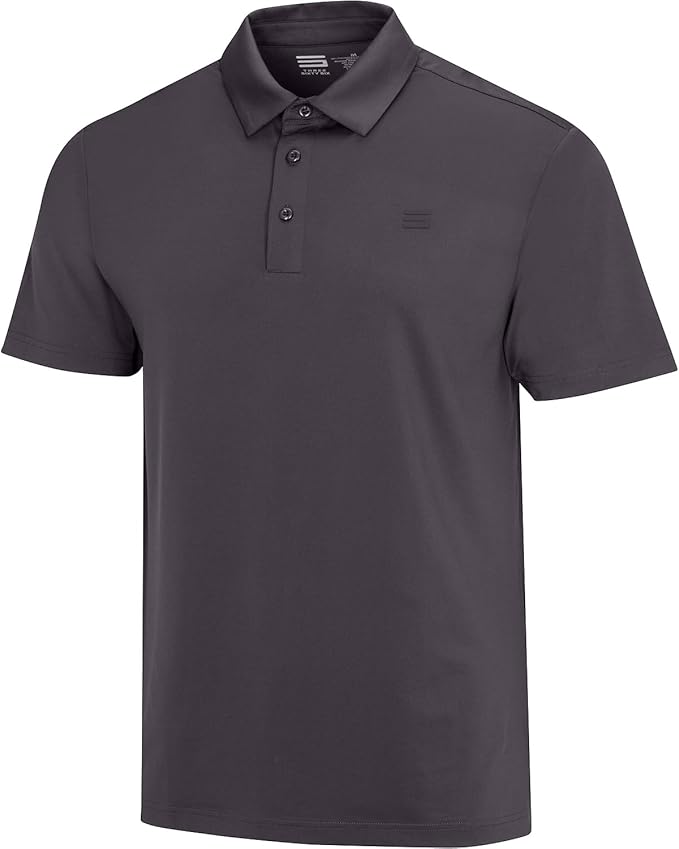 Three Sixty Six Golf Shirts for Men - Dry Fit Short-Sleeve Polo, Athletic Casual Collared T-Shirt