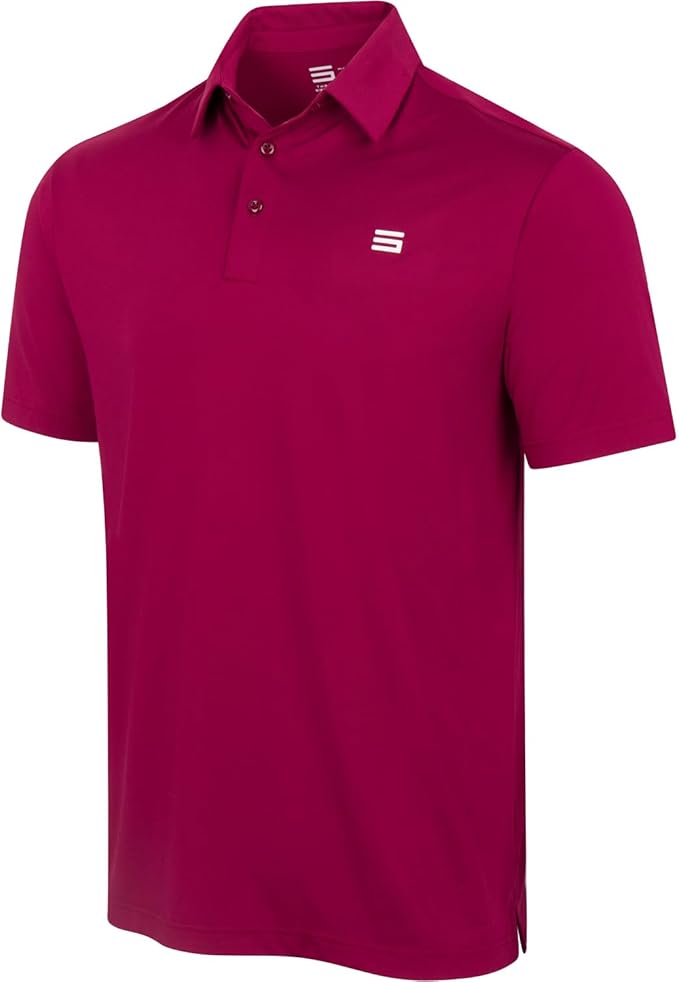 Three Sixty Six Golf Shirts for Men - Dry Fit Short-Sleeve Polo, Athletic Casual Collared T-Shirt