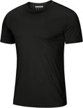 MAGCOMSEN Men's Short Sleeve UPF 50+ T-Shirt Quick Dry Rash Guard Athletic Running Swim Top Tee Performance Water Shirts