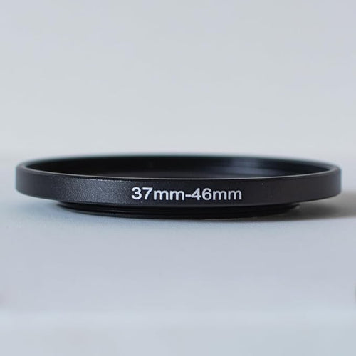 37-46mm Metal Step-Up/Down Ring Adapter Compatible with Mirrorless Cameras DSLR Lens, UV CPL ND Filter Thread Converter, Black (37-46)