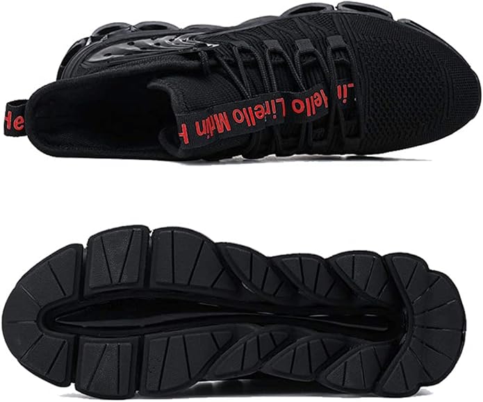Hello MrLin Men's Running Shoes Non Slip Athletic Tennis Walking Blade Type Sneakers Hip Hop