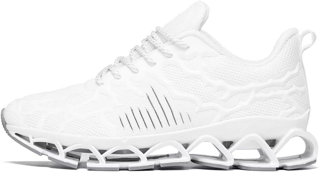 Vooncosir Men's Fashion Sneakers Breathable Mesh Running Shoes Blade Non Slip Soft Sole Casual Athletic Walking Shoes
