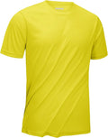 KEFITEVD Men's Short Sleeve UPF 50+ Sun Protection Shirts Quick Dry Rashguard Swim Shirt SPF Workout Fishing Athletic T-Shirt