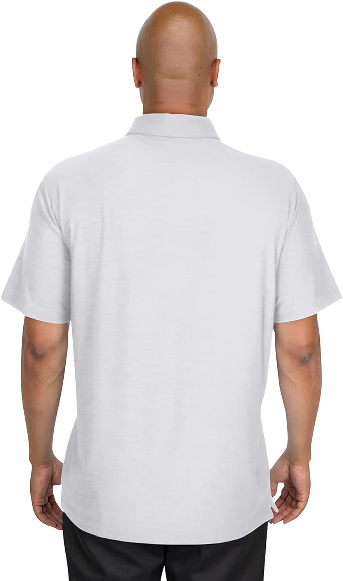 Three Sixty Six Golf Shirts for Men - Dry Fit Short-Sleeve Polo, Athletic Casual Collared T-Shirt
