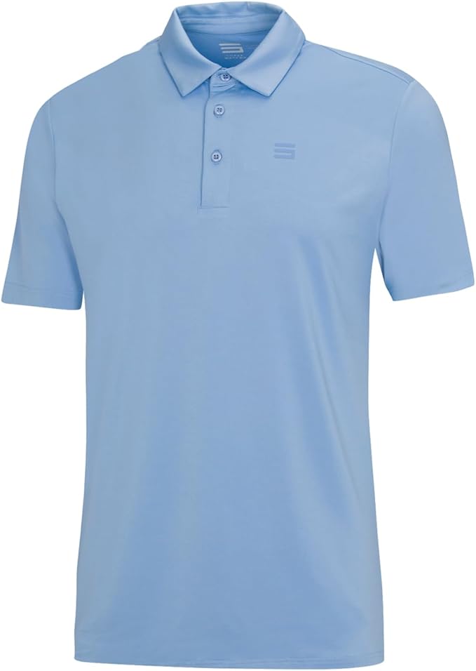 Three Sixty Six Golf Shirts for Men - Dry Fit Short-Sleeve Polo, Athletic Casual Collared T-Shirt
