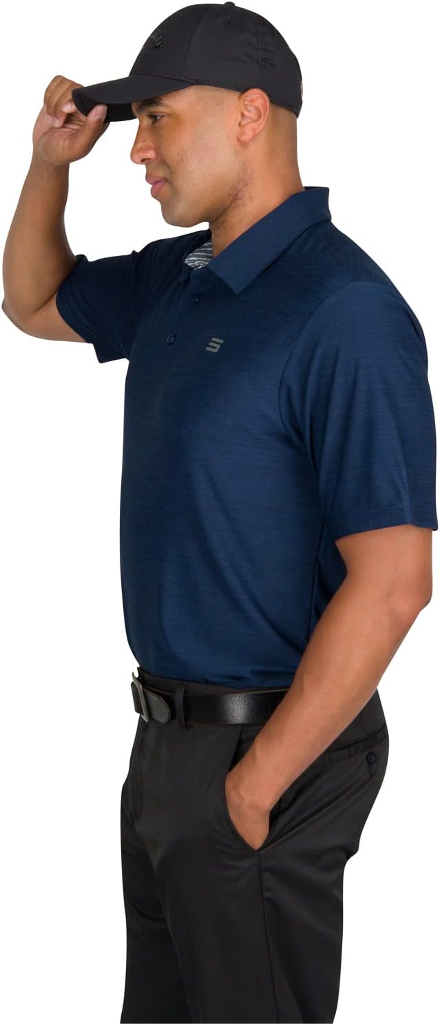 Three Sixty Six Golf Shirts for Men - Dry Fit Short-Sleeve Polo, Athletic Casual Collared T-Shirt