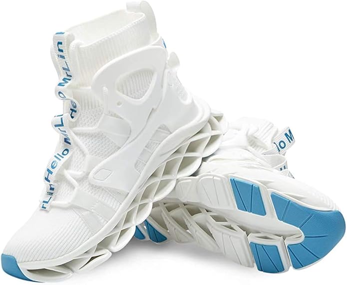 Hello MrLin Men's Running Shoes Non Slip Athletic Tennis Walking Blade Type Sneakers Hip Hop