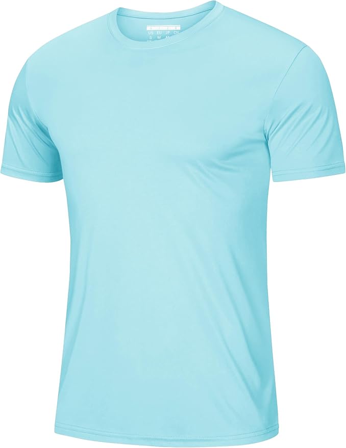 MAGCOMSEN Men's Short Sleeve UPF 50+ T-Shirt Quick Dry Rash Guard Athletic Running Swim Top Tee Performance Water Shirts