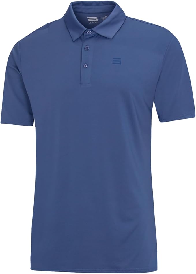 Three Sixty Six Golf Shirts for Men - Dry Fit Short-Sleeve Polo, Athletic Casual Collared T-Shirt