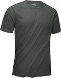 KEFITEVD Men's Short Sleeve UPF 50+ Sun Protection Shirts Quick Dry Rashguard Swim Shirt SPF Workout Fishing Athletic T-Shirt