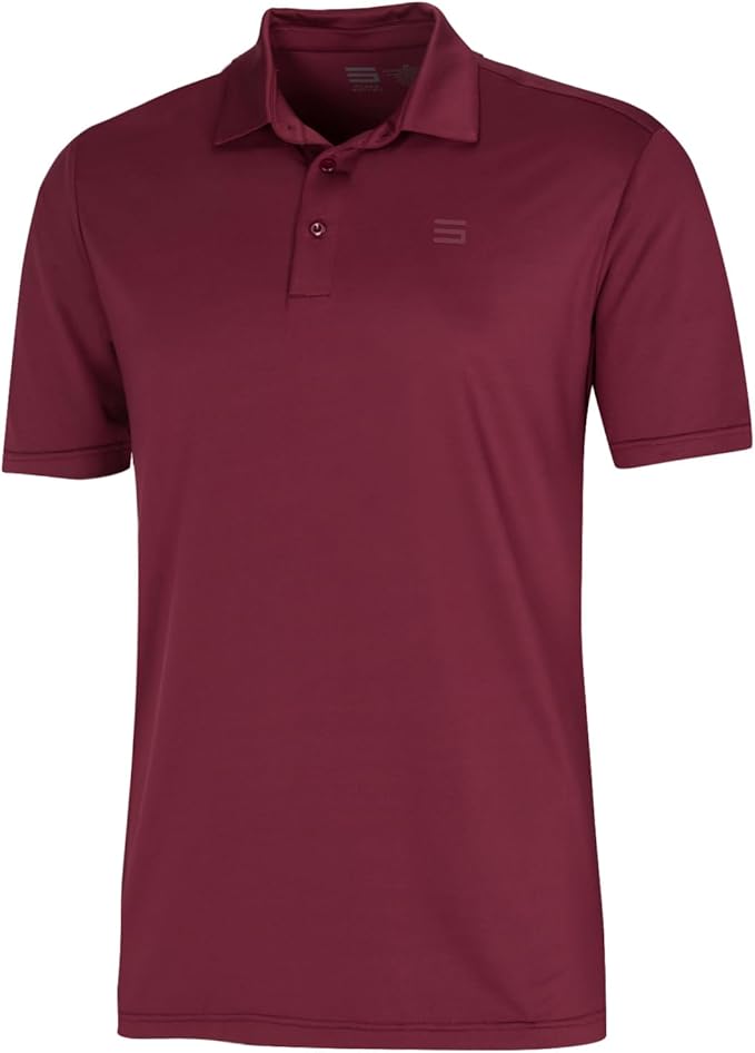 Three Sixty Six Golf Shirts for Men - Dry Fit Short-Sleeve Polo, Athletic Casual Collared T-Shirt