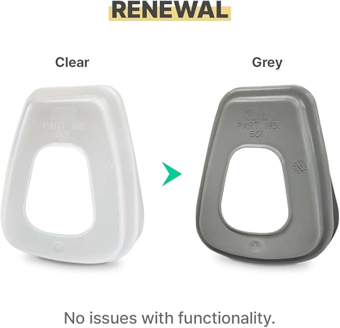 Renewal 501 Filter Retainer Cover for Particulate Filter 5N11 for 6000 and 7000 respirators (501 Retainer, 20, Count) (501 Retainer 6 Pcs)