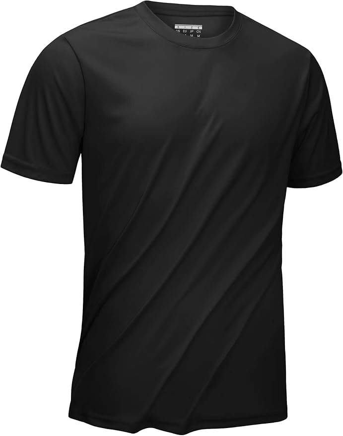 KEFITEVD Men's Short Sleeve UPF 50+ Sun Protection Shirts Quick Dry Rashguard Swim Shirt SPF Workout Fishing Athletic T-Shirt
