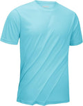 KEFITEVD Men's Short Sleeve UPF 50+ Sun Protection Shirts Quick Dry Rashguard Swim Shirt SPF Workout Fishing Athletic T-Shirt