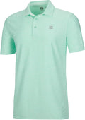 Three Sixty Six Golf Shirts for Men - Dry Fit Short-Sleeve Polo, Athletic Casual Collared T-Shirt