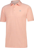 Three Sixty Six Golf Shirts for Men - Dry Fit Short-Sleeve Polo, Athletic Casual Collared T-Shirt
