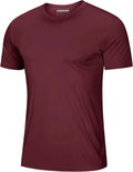 MAGCOMSEN Men's Short Sleeve UPF 50+ T-Shirt Quick Dry Rash Guard Athletic Running Swim Top Tee Performance Water Shirts