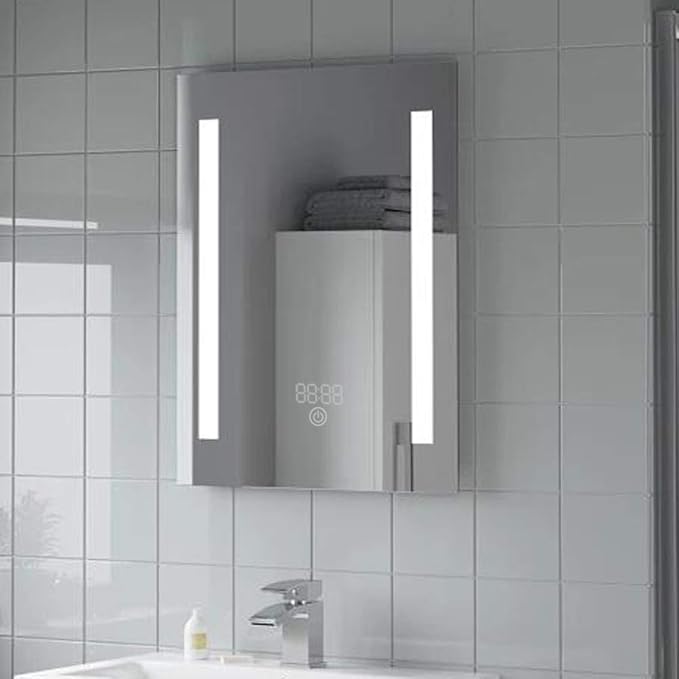 LED Bathroom Mirror with Demister Pad and Touch Switch (50x70)