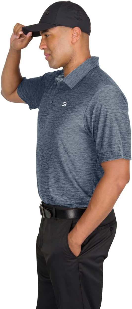Three Sixty Six Golf Shirts for Men - Dry Fit Short-Sleeve Polo, Athletic Casual Collared T-Shirt