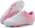 JABASIC Kids Outdoor Soccer Cleats Athletic Firm Ground Football Shoes