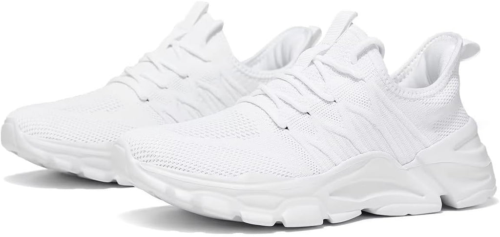 Mens Slip On Running Shoes Athletic Walking Trainers Lightweight Breathable Mesh Tennis Sneakers