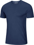 MAGCOMSEN Men's Short Sleeve UPF 50+ T-Shirt Quick Dry Rash Guard Athletic Running Swim Top Tee Performance Water Shirts