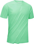 KEFITEVD Men's Short Sleeve UPF 50+ Sun Protection Shirts Quick Dry Rashguard Swim Shirt SPF Workout Fishing Athletic T-Shirt