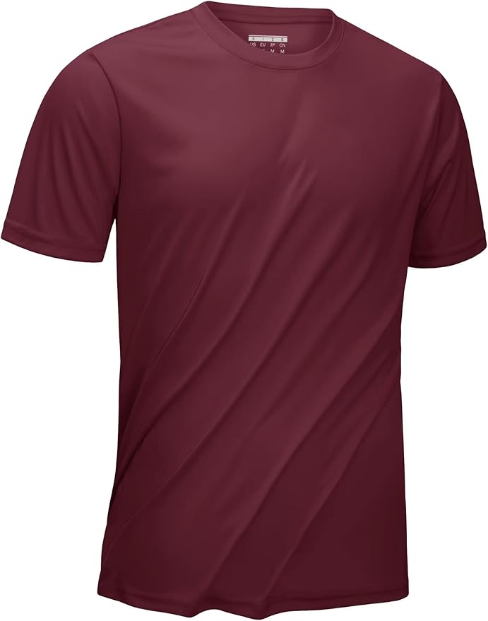 KEFITEVD Men's Short Sleeve UPF 50+ Sun Protection Shirts Quick Dry Rashguard Swim Shirt SPF Workout Fishing Athletic T-Shirt