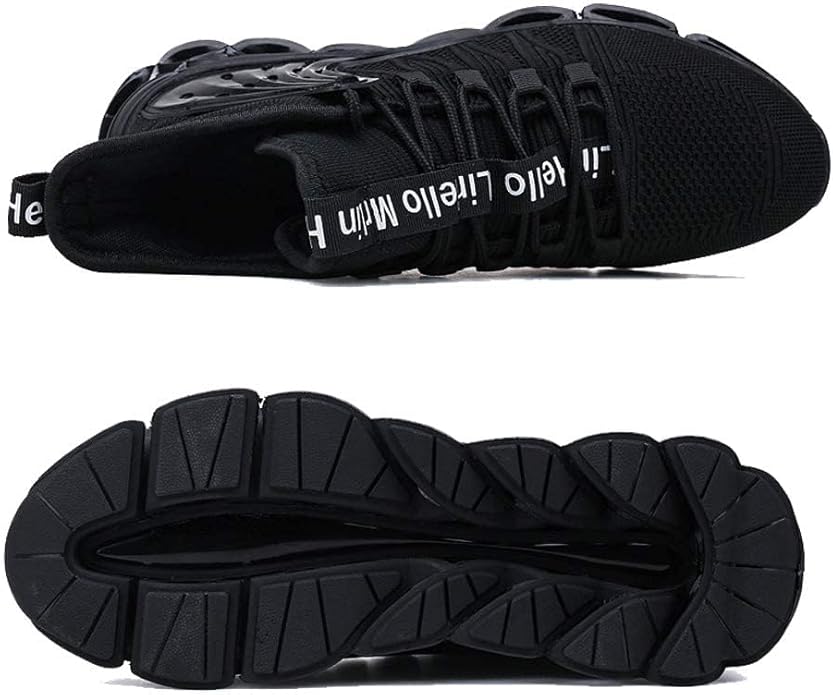 Hello MrLin Men's Running Shoes Non Slip Athletic Tennis Walking Blade Type Sneakers Hip Hop