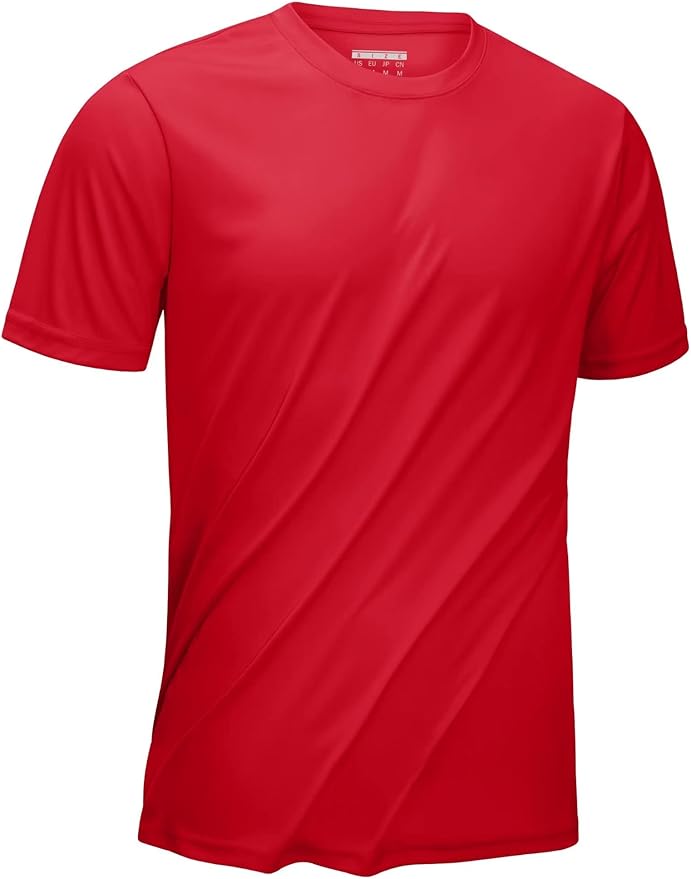 KEFITEVD Men's Short Sleeve UPF 50+ Sun Protection Shirts Quick Dry Rashguard Swim Shirt SPF Workout Fishing Athletic T-Shirt