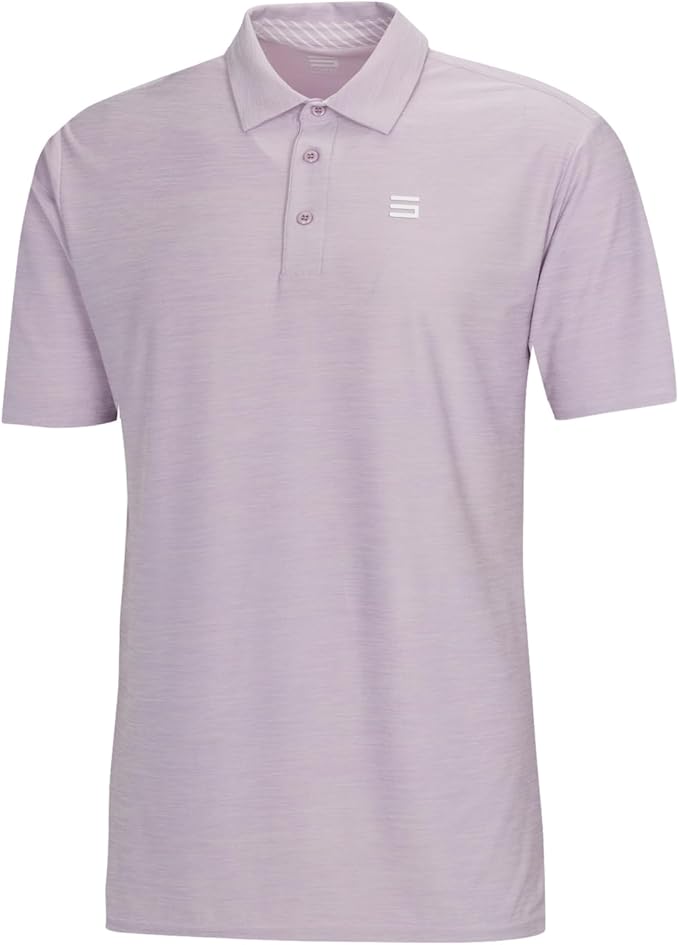 Three Sixty Six Golf Shirts for Men - Dry Fit Short-Sleeve Polo, Athletic Casual Collared T-Shirt