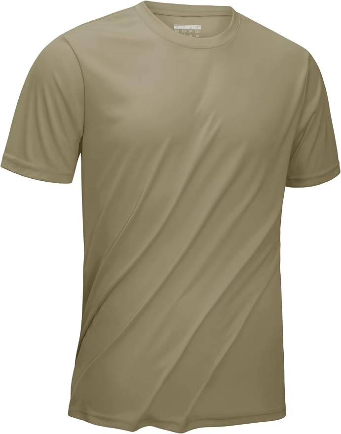 KEFITEVD Men's Short Sleeve UPF 50+ Sun Protection Shirts Quick Dry Rashguard Swim Shirt SPF Workout Fishing Athletic T-Shirt