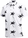 Damipow Premium Golf Shirts for Men Dry Fit Performance Polo Short Sleeve Collared Shirt