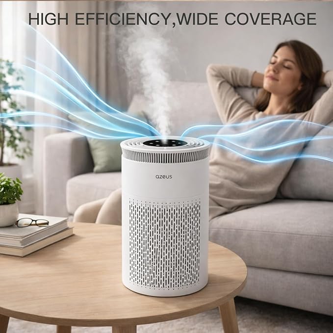 AZEUS Air Purifier New Version C8 (2, White)