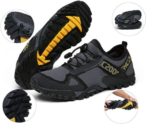 ABAO Hiking Shoes Men Women Outdoor Sports Shoes Non-Slip Breathable Sneakers Low Top Walking Shoes for Outdoor Trailing Trekking Walking Climbing Travel Lightweight
