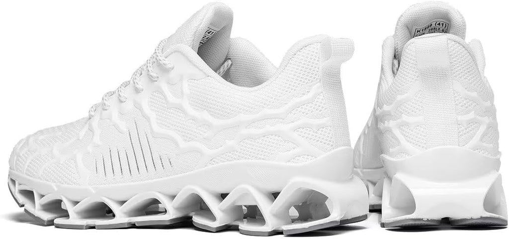 Vooncosir Men's Fashion Sneakers Breathable Mesh Running Shoes Blade Non Slip Soft Sole Casual Athletic Walking Shoes
