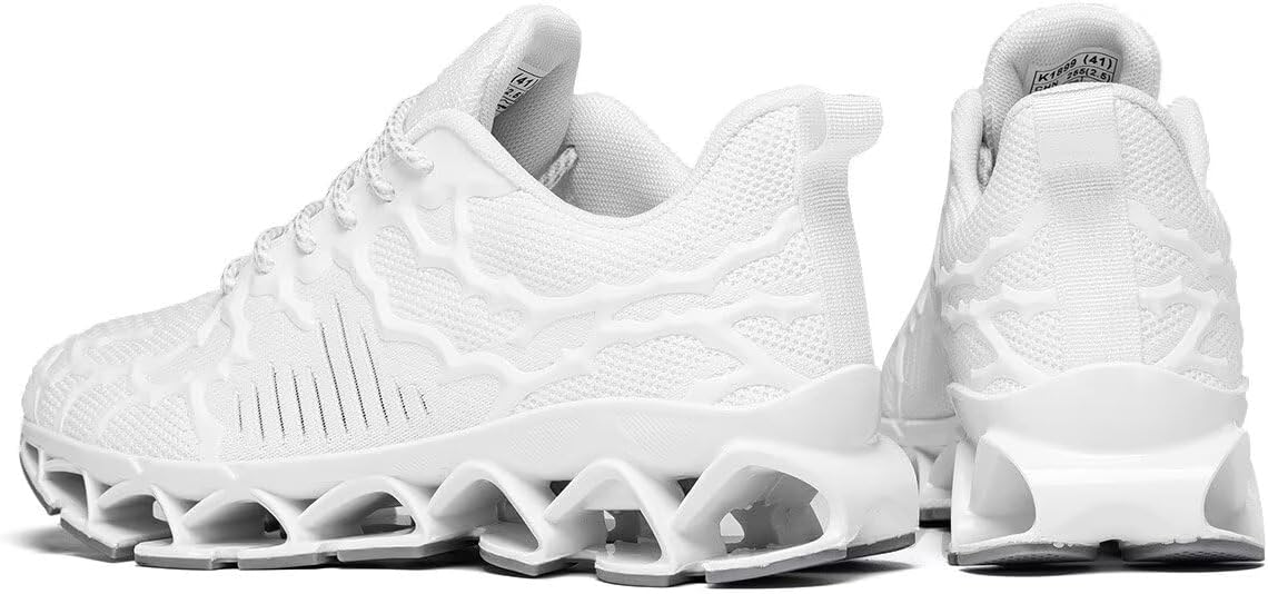 Vooncosir Men's Fashion Sneakers Breathable Mesh Running Shoes Blade Non Slip Soft Sole Casual Athletic Walking Shoes