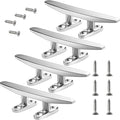 Boat Cleat Open Base Boat Cleat, Dock Cleat All 316 Stainless Steel Boat Mooring Accessories, Free Installation Accessories Screws(4/5 /6/8 inch)