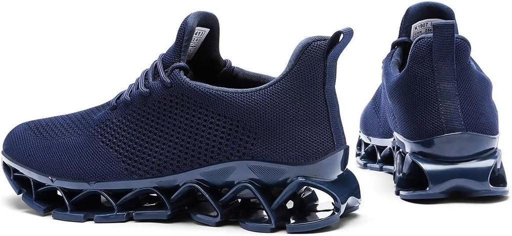 Men's Running Shoes Blade Tennis Walking Fashion Sneakers Breathable Non Slip Gym Sports Work Trainers