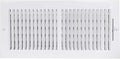 EZ-FLO 14 x 6 Inch (Duct Opening) Air Vent Cover for Wall or Ceiling, Two-Way Ventilation Register, Solid Steel HVAC Register Cover, White, 61613