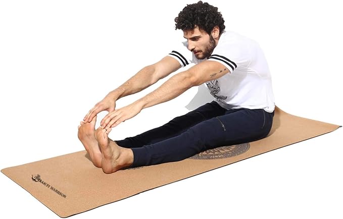 Cork Yoga Mat - Artist Designed, Premium Printed Eco-Friendly Non-Slip mat, Great for Regular & Hot Yoga, Pilates, Workouts 72 inch x 24 inch x 3mm Thick