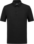 fit space Men’s Performance Golf Polo, Cooling Tennis Shirts, Seamless Stretch, Quick-Dry Short Sleeve with IceSilk Tech